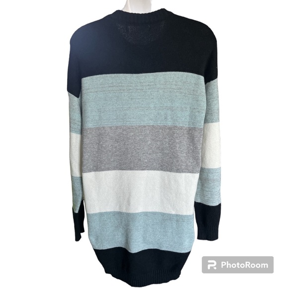 Color Block Mini Sweater Dress size medium - Picture 2 of 10